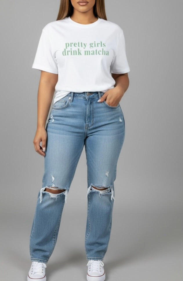 Pretty Girls Drink Matcha T shirts