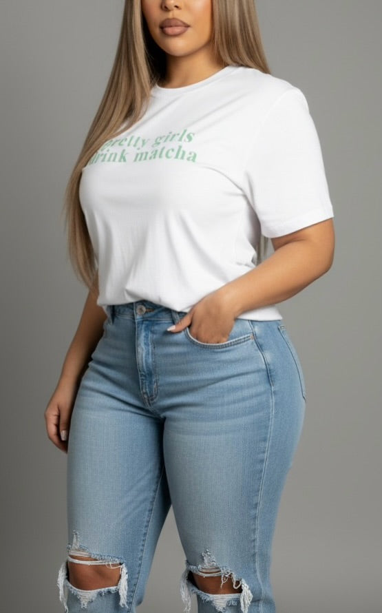 Pretty Girls Drink Matcha T shirts